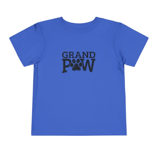 Grand Paw Toddler Short Sleeve Tee - Cute Pet Lover Shirt, Gift for Dog Grandparents, Kids' Animal Apparel, Birthday Gift, Adorable [...] - Image 4