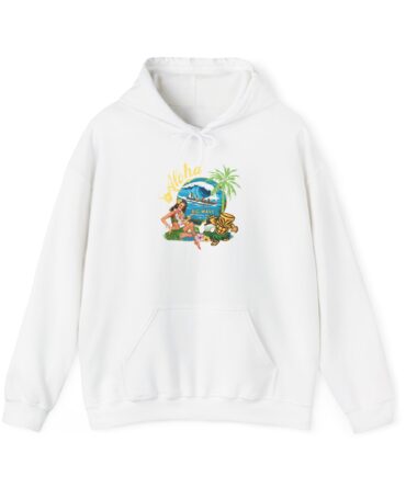Tropical Paradise Hoodie, Beach Vacation Sweatshirt, Unisex Pullover, Summer Chill Wear, Gift for Travelers, Relaxed Style