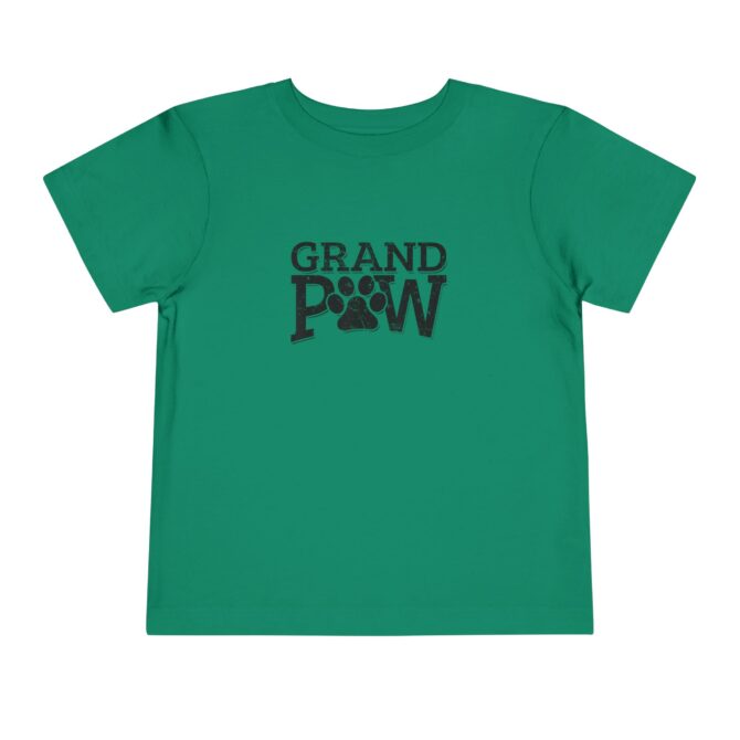 Grand Paw Toddler Short Sleeve Tee - Cute Pet Lover Shirt, Gift for Dog Grandparents, Kids' Animal Apparel, Birthday Gift, Adorable [...] - Image 3