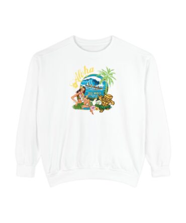 Vintage Beach Vibes Sweatshirt - Perfect for Summer, Vacation, Aloha Spirit, Casual Wear, Gift for Beach Lovers, Travel Comfort