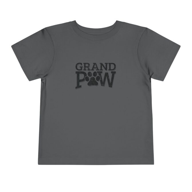 Grand Paw Toddler Short Sleeve Tee - Cute Pet Lover Shirt, Gift for Dog Grandparents, Kids' Animal Apparel, Birthday Gift, Adorable [...] - Image 5